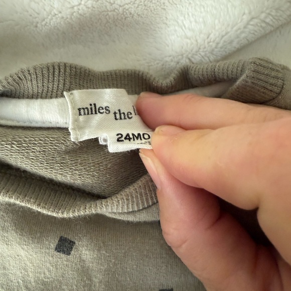 Grayson mini checked 24 month set miles the label olive green sweat baby toddler - Picture 6 of 7